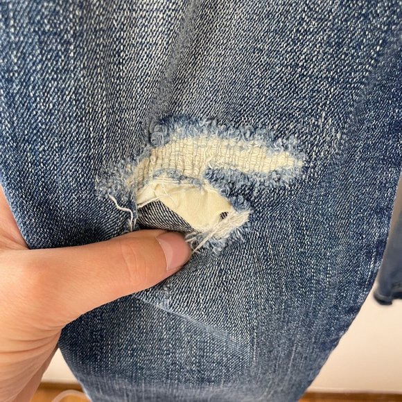 Madewell Woman's Sz 27 Tall 9" High Rise Skinny Jeans Mid Rise Distressed - Picture 11 of 13